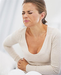 Изжога иногда сопровождается болью в правом боку